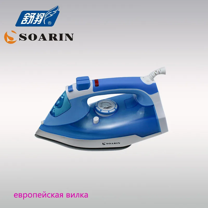 Steam Iron or Clothes Ceramic Base Plate Electric Steam Irons Steamer Handheld Thermostat 220v 360-degree Rotating Power Cord