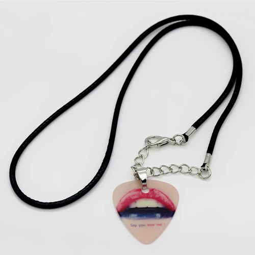 SOACH-collar de púas de guitarra, colgante, tiras, cadena, joyería, accesorios de guitarra, 1,0mm, regalo