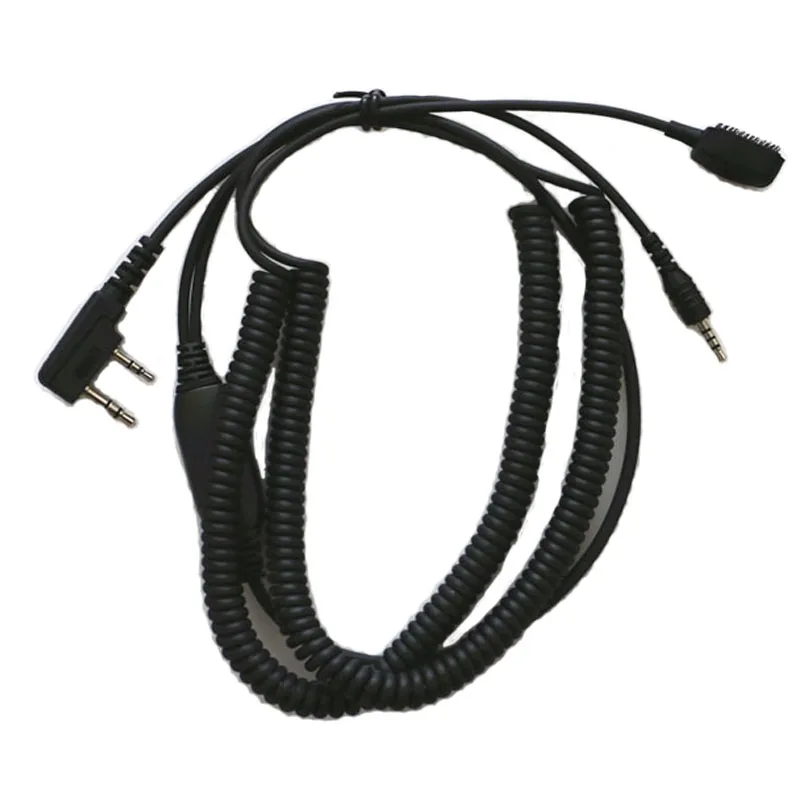 Vimoto V3 V6 V8 BT Helmet Headset Special Connenting Cable for Kenwood Baofeng UV-5R Two Way Radio Handheld Walkie Talkie