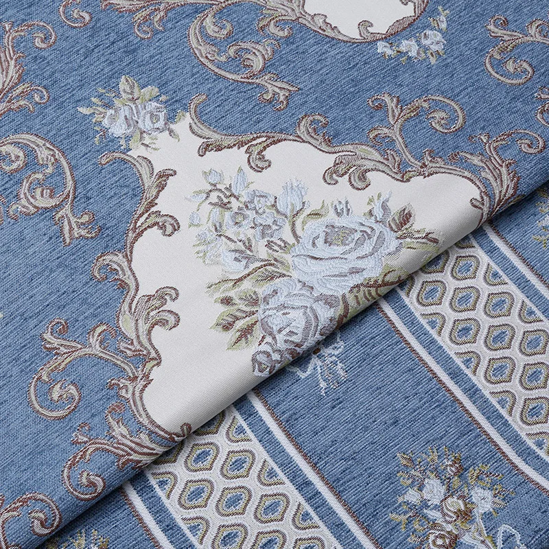 European style precision jacquard fabric for cushion sofa chair quilting sewing patchwork delicate tissue upholstery 140cm width