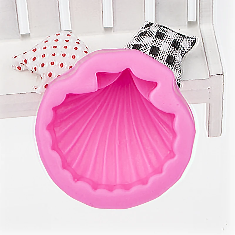 Big Famous Sea Shell Shape 3D Silicone Fondant Cake Mold Tools Bakeware  E598