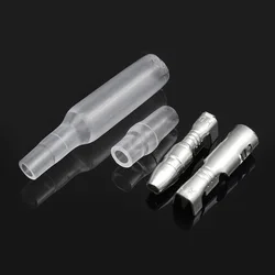 100 Sets x 4.0 bullet terminal car electrical wire connector diameter 4mm pin set 100sets=400pcs Female + Male + Case