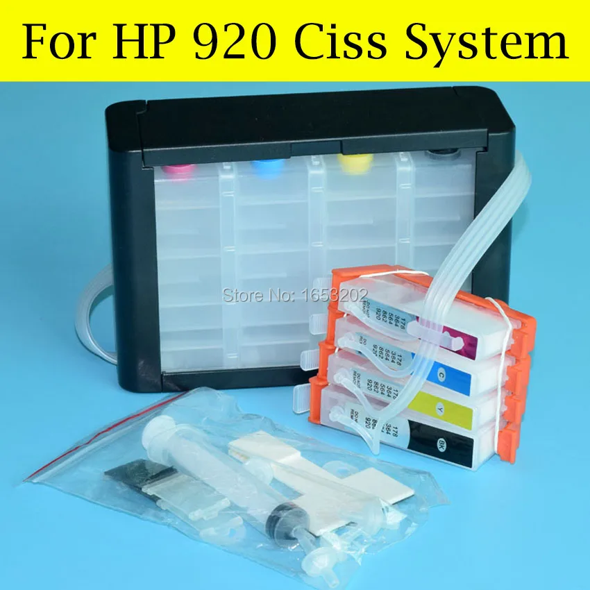Novo!! Sistema de impressora ciss com chip arc, compatível com hp 920, hp officejet e609a e609n e709a e709c e709q e709n e710n e809a e809b e910a