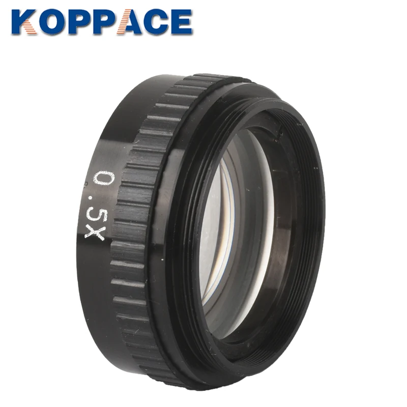 KOPPACE 0.5X microscopio a barilotto singolo obiettivo ausiliario 140mm distanza di lavoro lente per microscopio 42mm dimensioni di montaggio