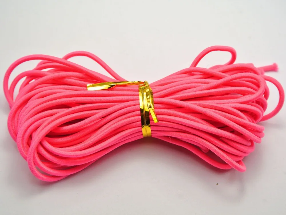 10 Meters Bright Pink Elastic Stretch String Shock Cord For Sewing Crafts