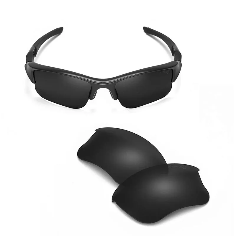 Walleva Mr.Shield  High-Grade Polarized Replacement Lenses for Oakley Flak Jacket XLJ Sunglasses 6 colors available