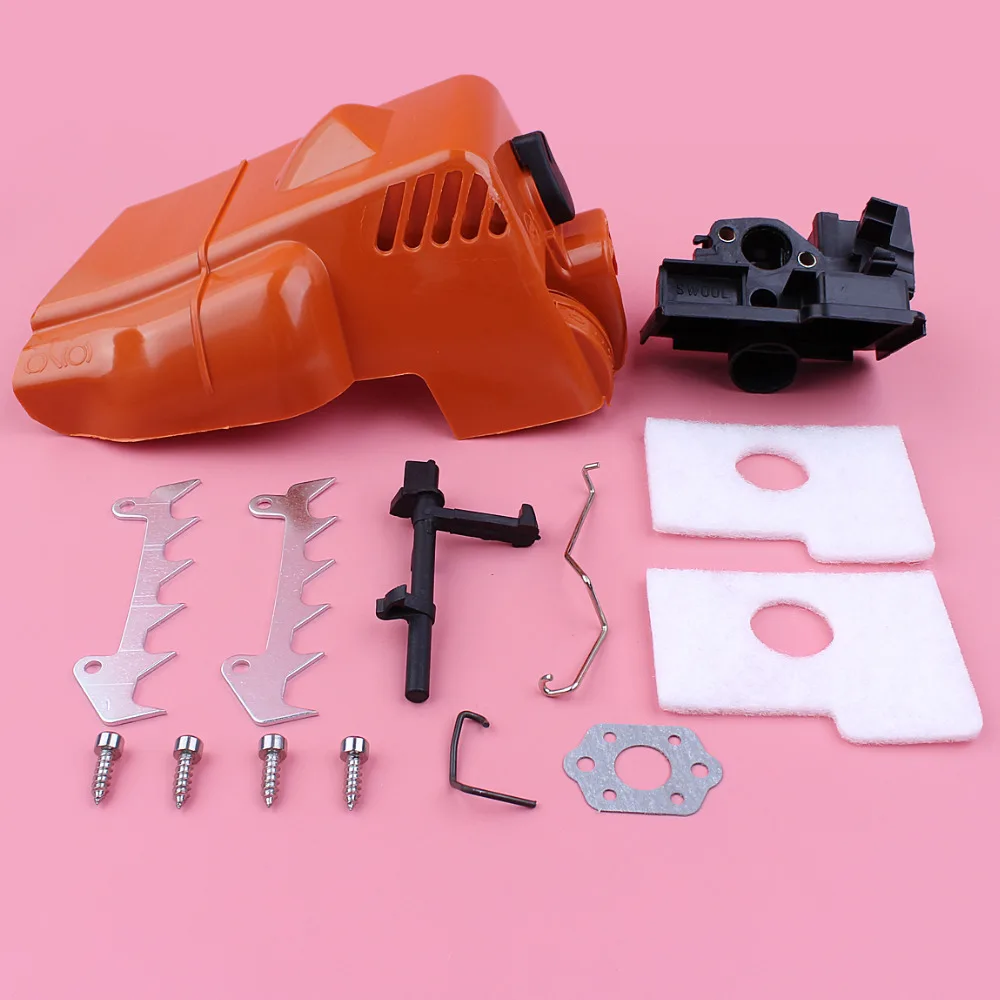 Top Cylinder Engine Cover Air Filter Housing Bumper Spike Kit For Stihl MS180 018 MS170 018 Chainsaw Spare Parts