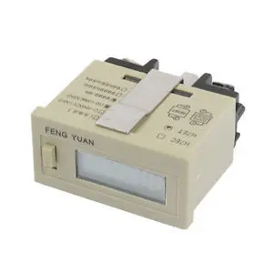 Details about DIN Mounted AC 220V Reset Time Accumulator LCD Display 0 - 99999.9h Counter H7ET-BVM-h