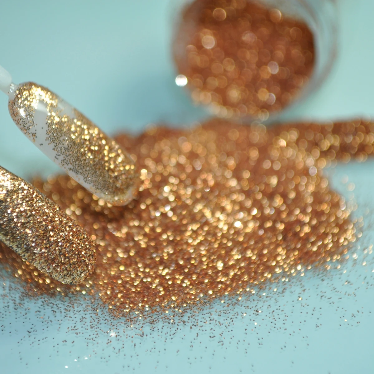 5.5g Sparkly Red Gold Glitter Nail Art Decorated Acrylic Glitter Sequins Powder Shimmer Pure Color N63