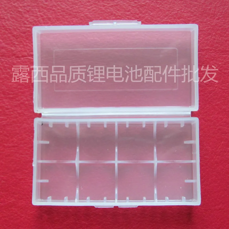 Portable Carrying Box 18650 Battery Case Storage Acrylic Box Colorful Plastic Safety Box for 18650 Battery and 16340 Battery