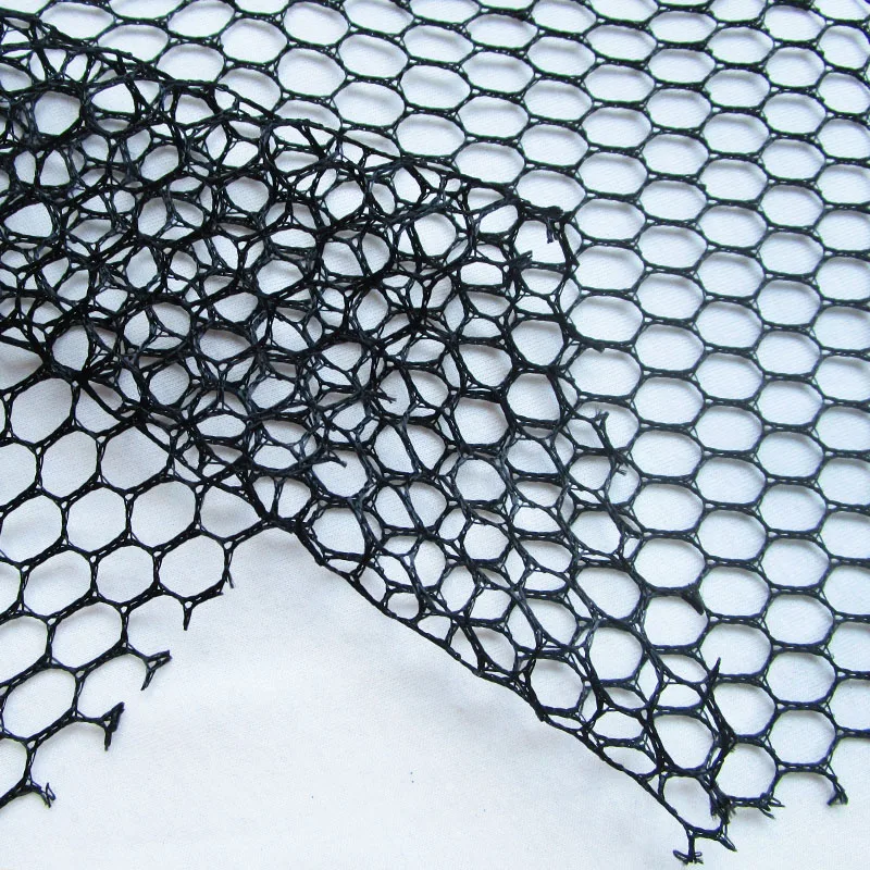 Schwarzes hohles Netz gewebe, multifunktion ales Netz gewebe, DIY-Einkaufstasche, Gemüse tasche, Nähtuch, Mode, 1 Hof – Detail 3