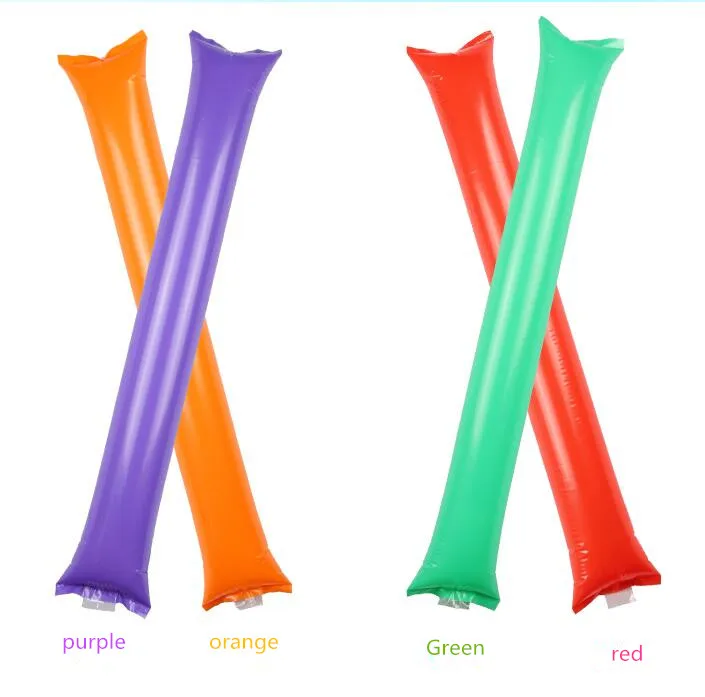 Inflatable Cheering Sticks Colorful Long Balloon happy Bar for Concert Football Fans Cheerleading Props party Plastic Baloon