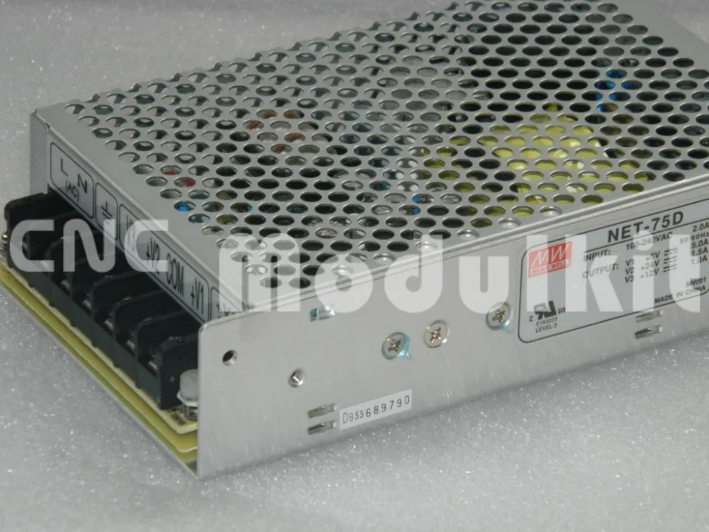 Original Taiwan Mean Well NET-75D NET-75 Industrial Triple Output Switching Power Supply Stock 73W 5V / 24V / 12V CNC Modulkit