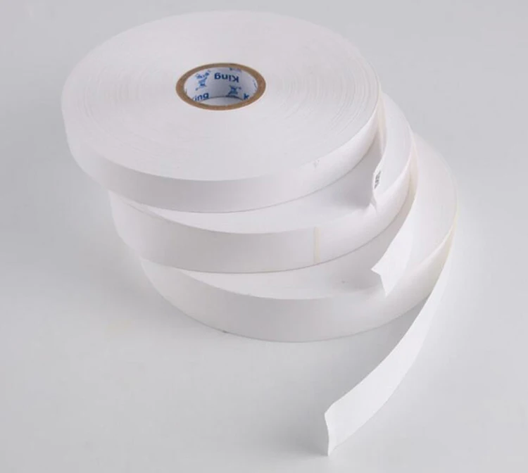 blank white nylon Washing label fabrics Package barcode printed tape nylon label Bar code printing tape