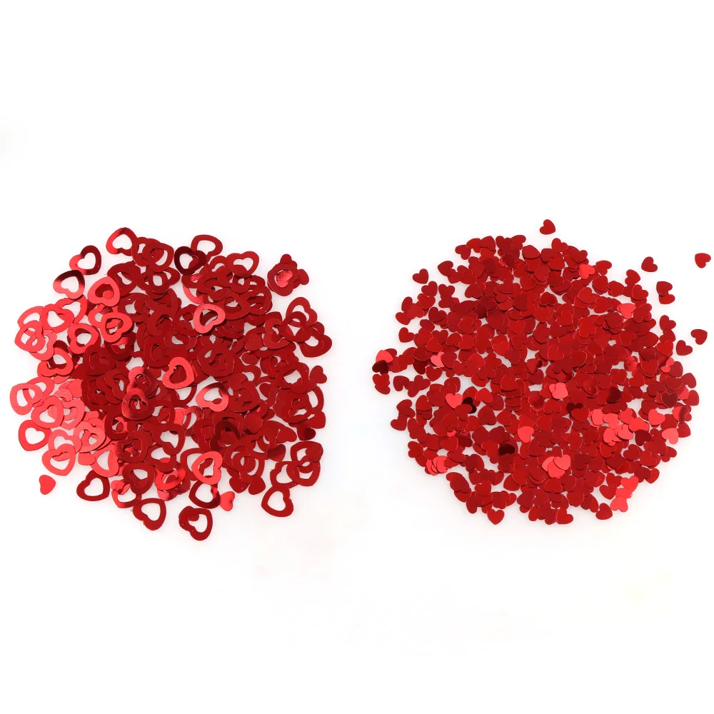 15g Cheaper Red Heart Stars Confetti Wedding Party Scatters Table Decoration Age Birthday Party Wedding Decor Supplies