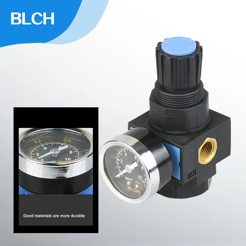 BLCH Air Control Compressor Pressure Relief NR200 air regulator Valve G1/4'' Air pressure regulating valve reducing valve R200