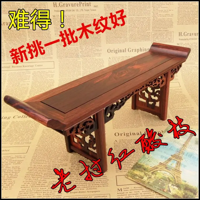 

Kylin rosewood crafts micro miniature furniture decoration in Ming and Qing Dynasties rosewood piano desk table boutique model