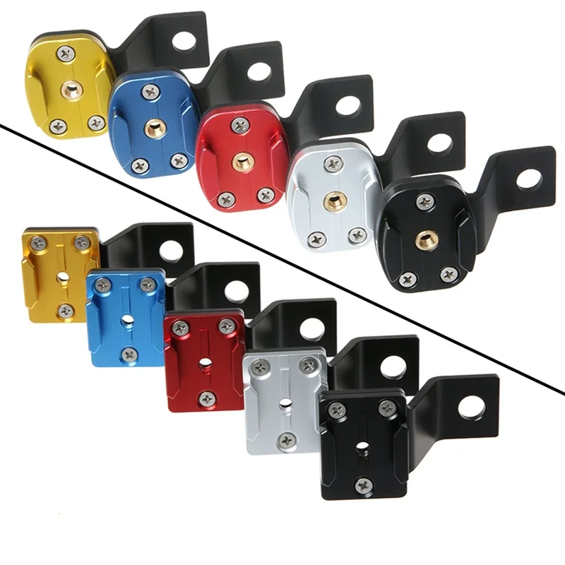 دراجة نارية مرآة الرؤية الخلفية سبائك الألومنيوم الدعامات كتيفة ثابتة حامل ل Gopro بطل 1312 Xiaomi Yi 4K SJCAM SJ6/8/10 DJI Action4