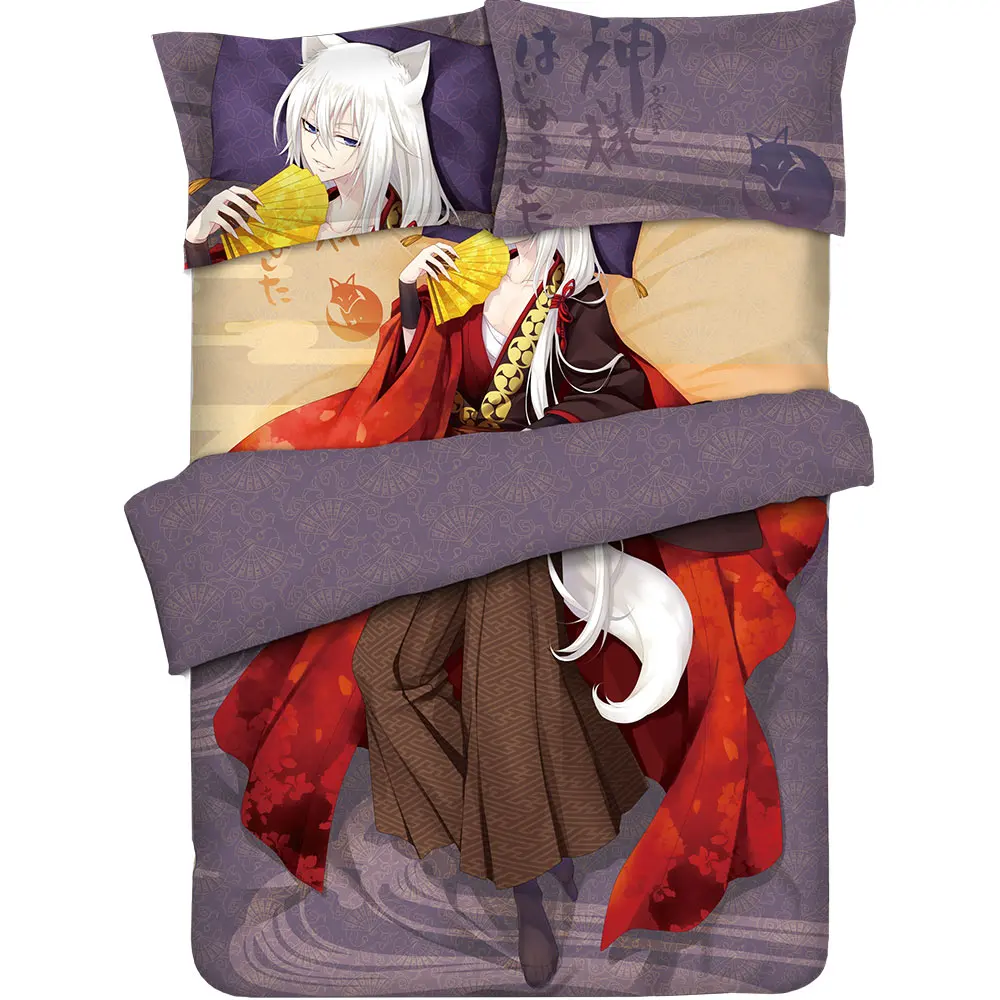 

Kamisama Love Tomoe Bedding Set, Anime Bed Sheet, Quilt Cover, 4Pcs