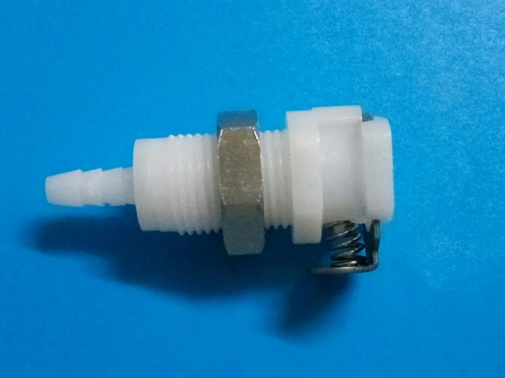 

1pcs 1/8'' CPC female Quick-Disconnect Tube Coupling Through-Wall Socket with Valve 1/8'' to 3-4mm tube