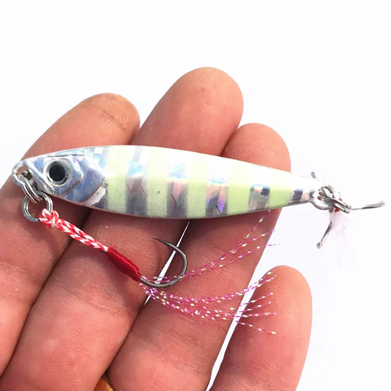 Shore Long Casting Jigs Fishing Lure Slow Shaking Jigbait 7-80g Artificial Lures Hard Baits Glow 1 Piece Sale