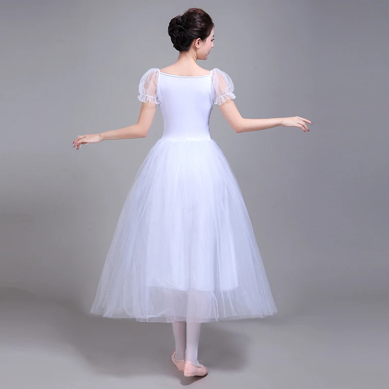 Professional Ballet For Women Adult Romantic Ballet Tutu Rehearsal Long Tulle Practice Skirt Ballet Dress For Girl Kids