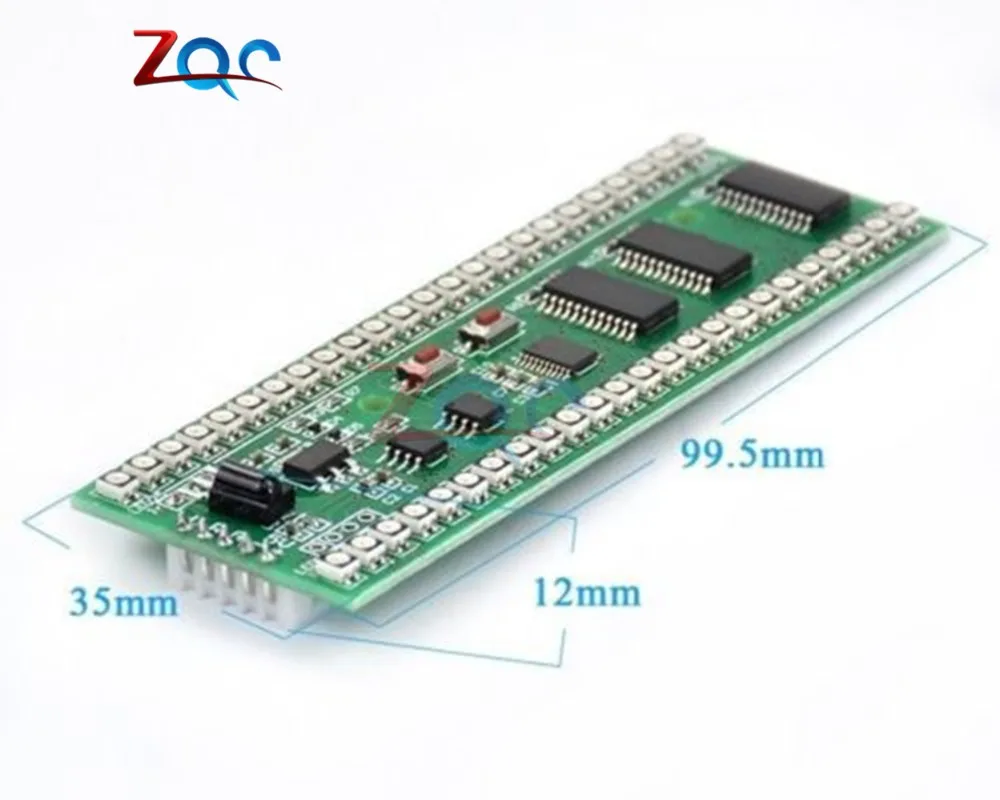 RGB MCU Adjustable Display Pattern 24 LED VU Meter Audio Level Indicator Board Dual Channel LED Module