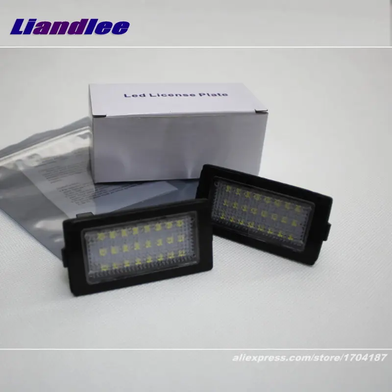 

Liandlee Car License Plate Lights For BMW 730d 740d 750iXL L7 Auto Number Frame Lamp Bulb LED Illumination Accessories
