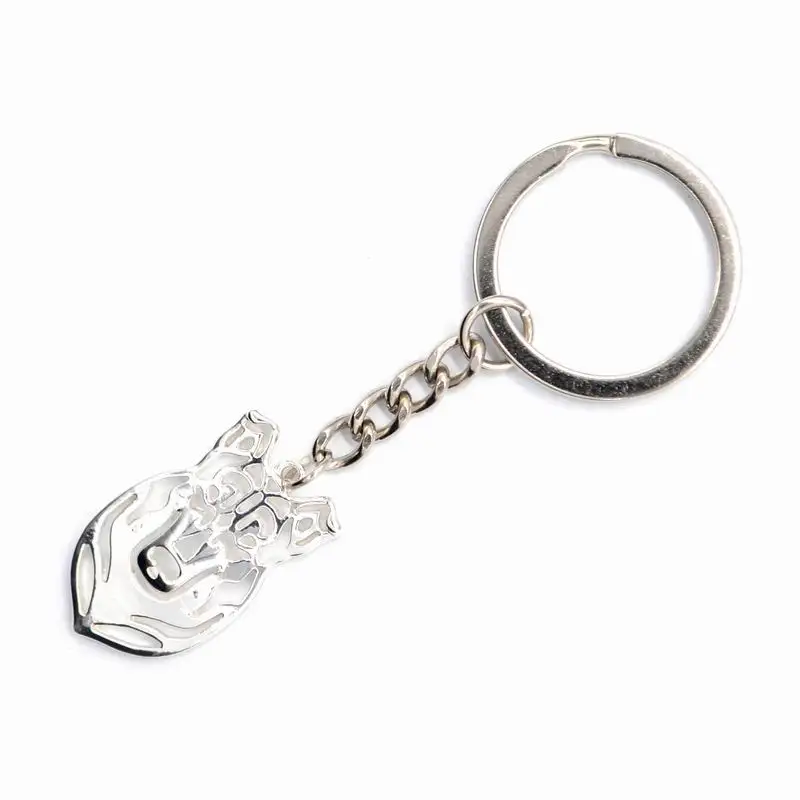 Fashion Dog Key Holders Large Smooth Collie Dog Pendant Key Chains