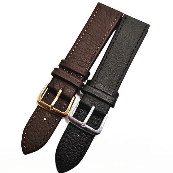 

New Arrived Wholesale 50PCS/Lot High Quality 12MM 16MM 18MM 20MM 22MM Genuine Cow Leather Watch Strap Genuine Leather Watch Band