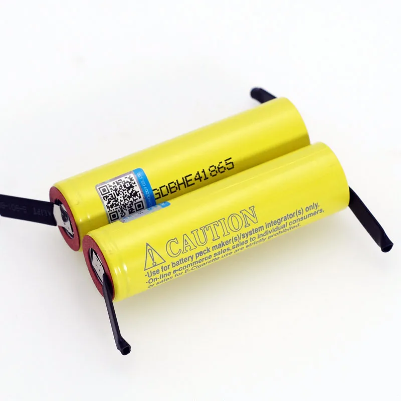 2PCS VariCore 100% New Original HE4 18650 Rechargeable li-lon battery 3.6V 2500mAh Battery 20A Discharge + DIY Nickel sheet