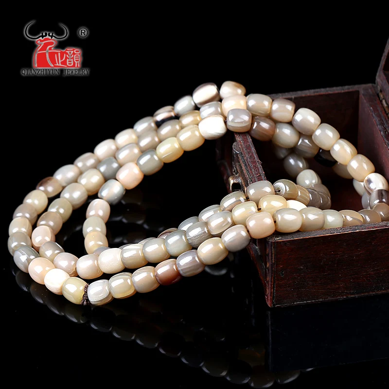 20PCS Tibetan style Natural yak horn bead hand-chain necklace DIY beads Handmade bone beads for jewelry making 12mm 10mm  14mm