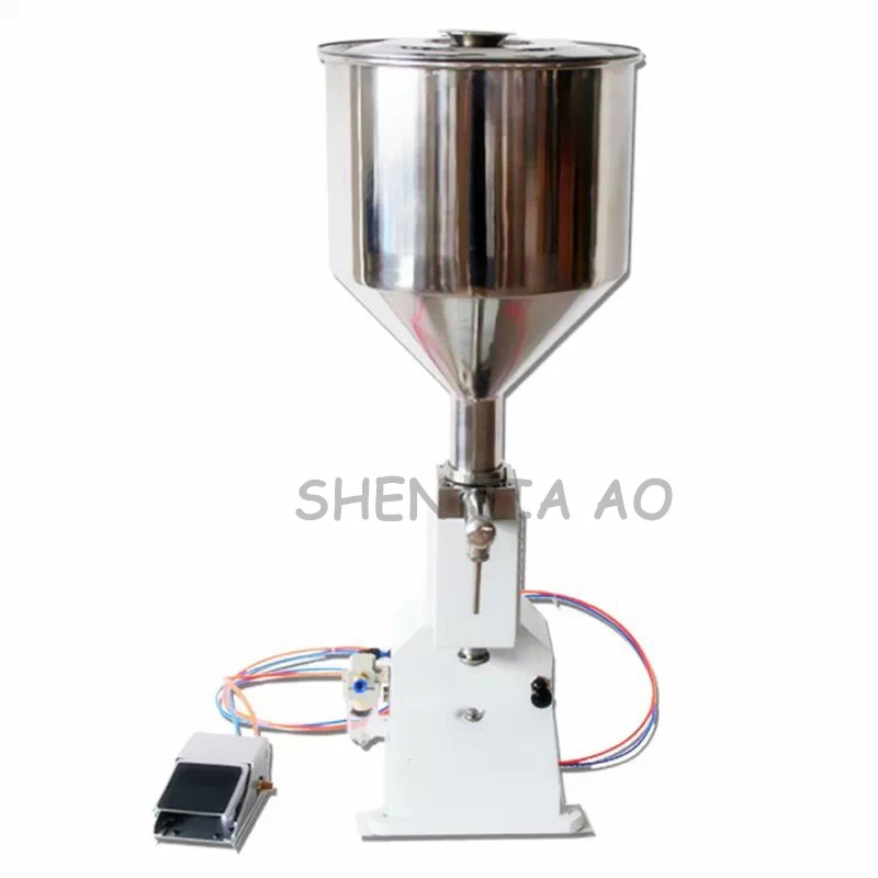 A02 Pneumatic Paste Liquid Filling Machine 50ml Food Grade Filling Machine Cosmetic Filling Equipment Tools 1PC