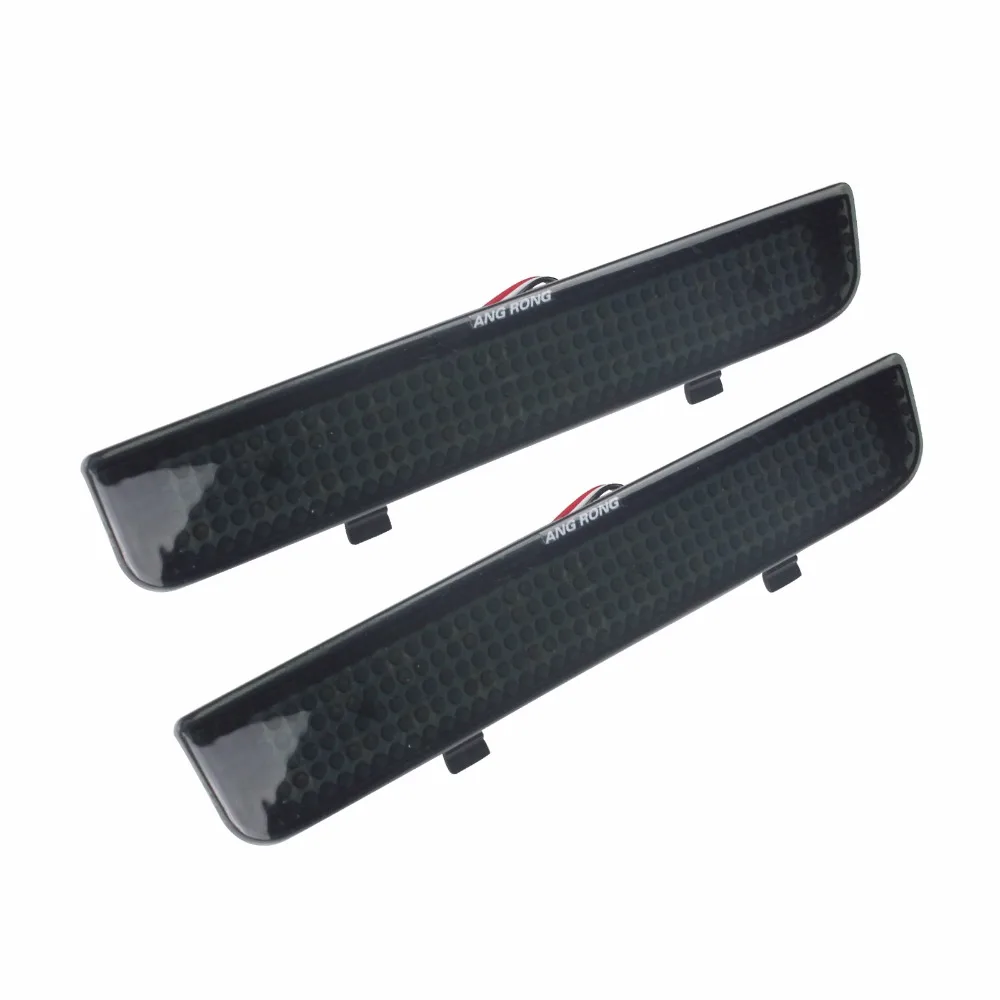 ANGRONG NEW LISTING Rear Bumper Reflector LED Signal Brake Light Black(CA187) For Range Rover L322 Freelander 2