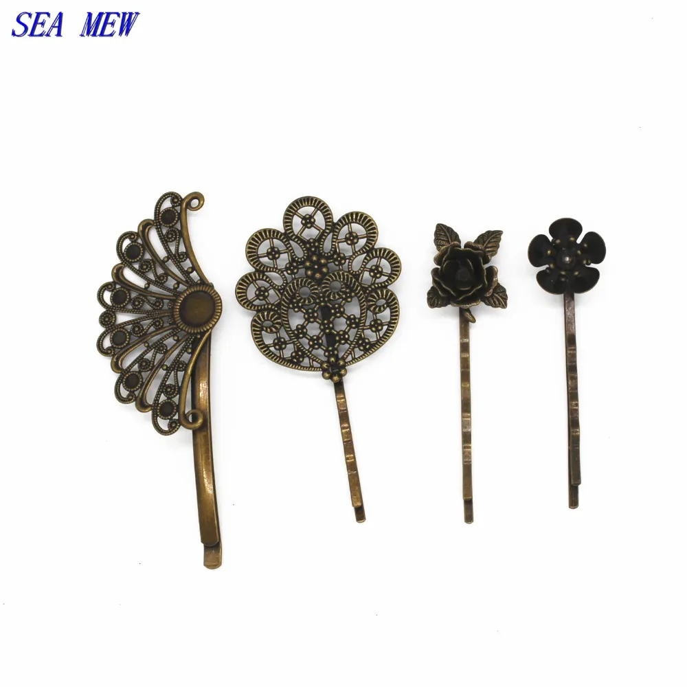 HZAOPZE 1 barrette à cheveux vintage en forme de nœud HZAOPZE 1 barrette à cheveux vintage en forme de nœud