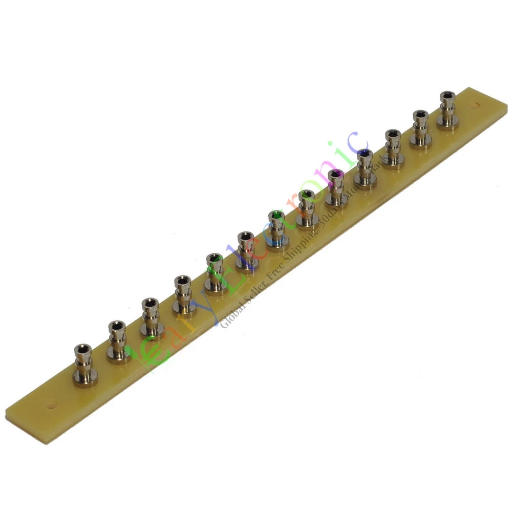 

Wholesale and retail 20pc copper nickel Fiberglass Turret Terminal Strip 13pin Lug Tag Board tube amp free shipping