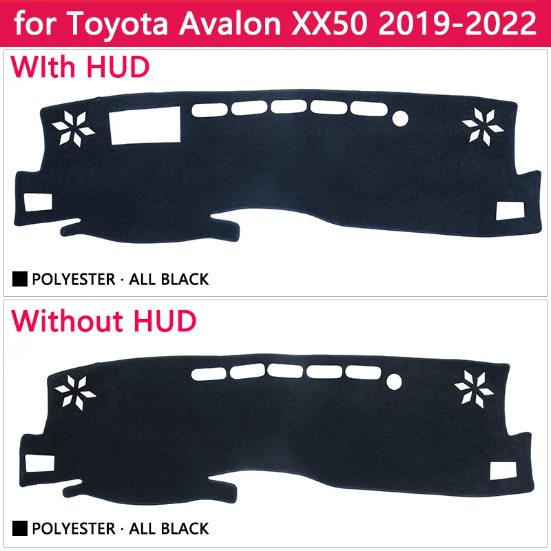 for Toyota Avalon 2019 2020 2021 2022 XX50 50 Anti-Slip Mat Dashboard Cover Pad Sunshade Dashmat Protect Carpet Car Accessories