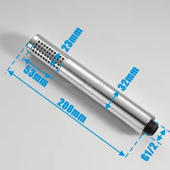 Smesiteli โดยตรงขายขายห้องน้ำร่วมสมัย ABS มือถือหัวฝักบัว Chrome สเปรย์หัวฝักบัวฝนตก