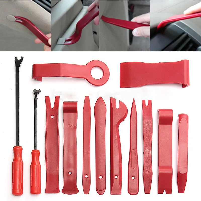 13pcs/Set  Car Door Dash Audio Radio Panel Trim Install Open Removal Pry Tool Kit