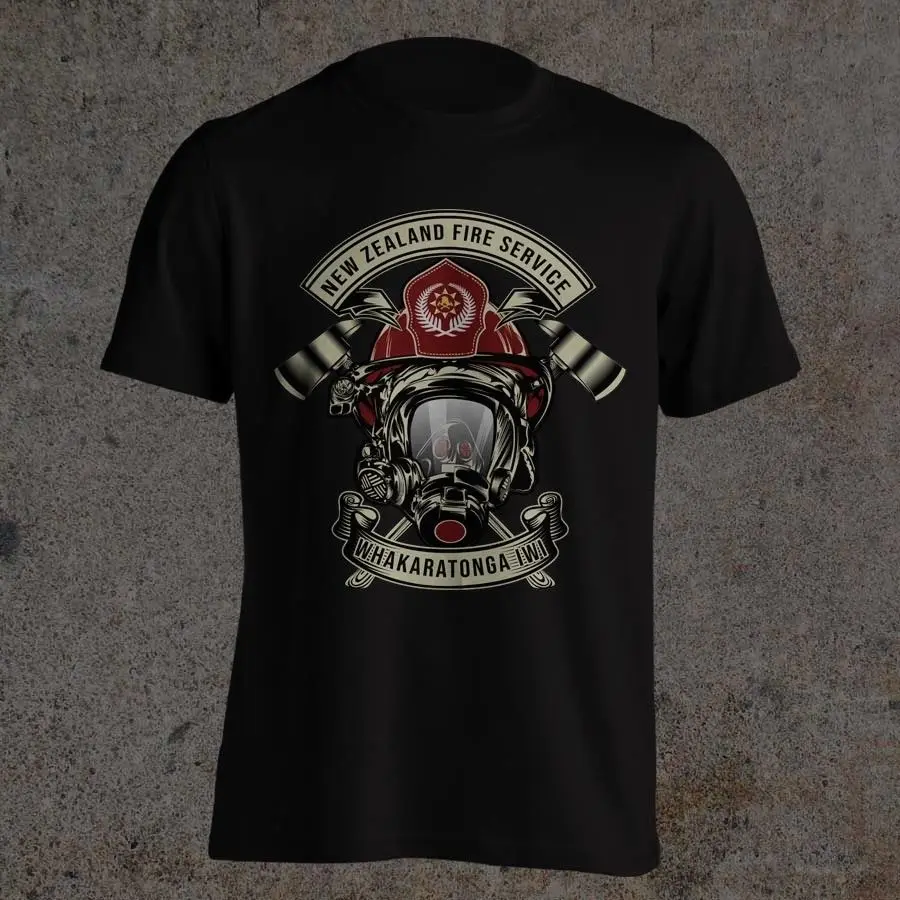 New Zealand Fire Service And Emergency Wakaratonga Iwi Rescue Fire Fighter 2019 Newest Men'S Funny Fashion Classic Band T-Shirt