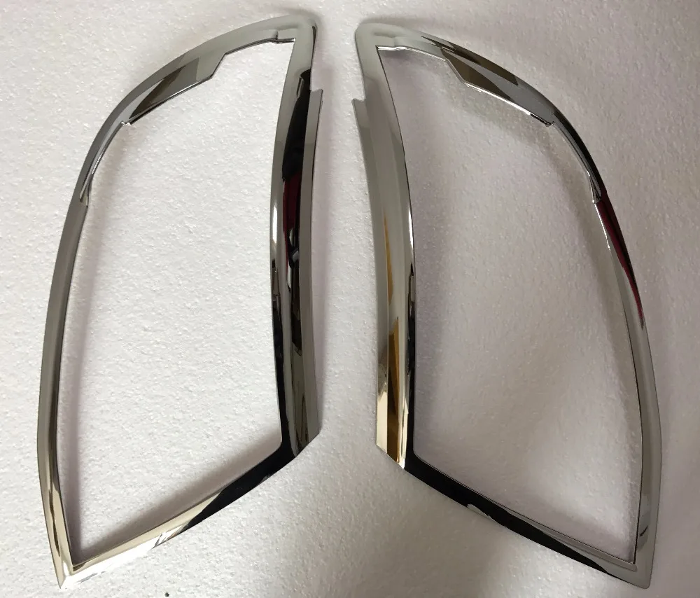 

Car chrome strips suitable for ford ranger T6 head lights covers lamp trim for ford ranger 2012-2014 car styling decration parts