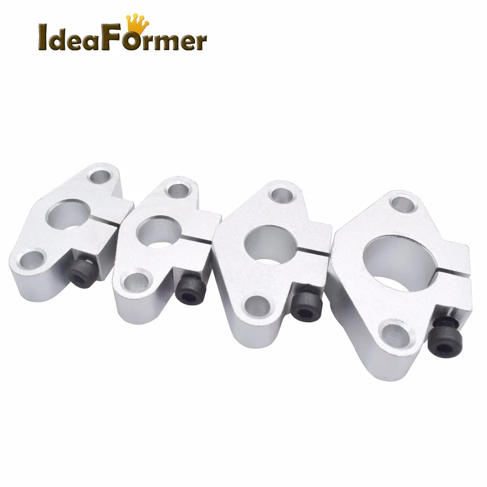 Soporte de eje de rodamiento SHF8 SHF10 SHF12 SHF16 para varilla de 8mm, 10mm, 12mm, 16mm, soporte de eje redondo Diy XYZ Table CNC Router 3D impresora