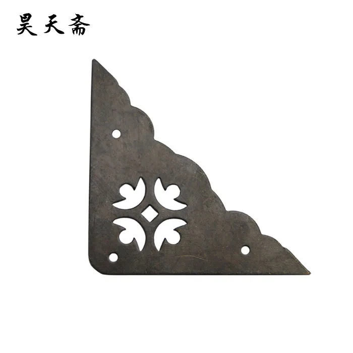 [Haotian vegetarian] antique Chinese doors Horn Zhangmu Xiang corners piece coffee table corner flower HTG-079 Desktop