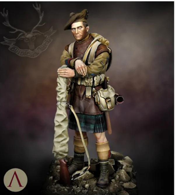 1/24 75mm Seaforth Highlander 1918   75mm   toy Resin Model Miniature resin figure Unassembly Unpainted