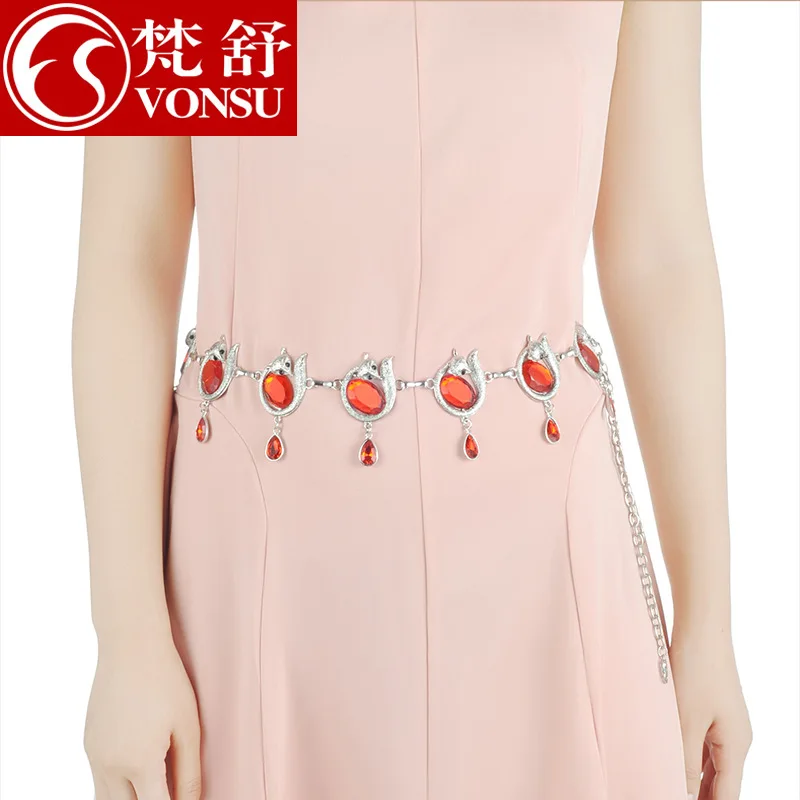 

Sanskrit Belly Dance Chain Drill Chain Practice Performance Dance Accessories Diamond Drill 2017 New Dance Decorations D-0086