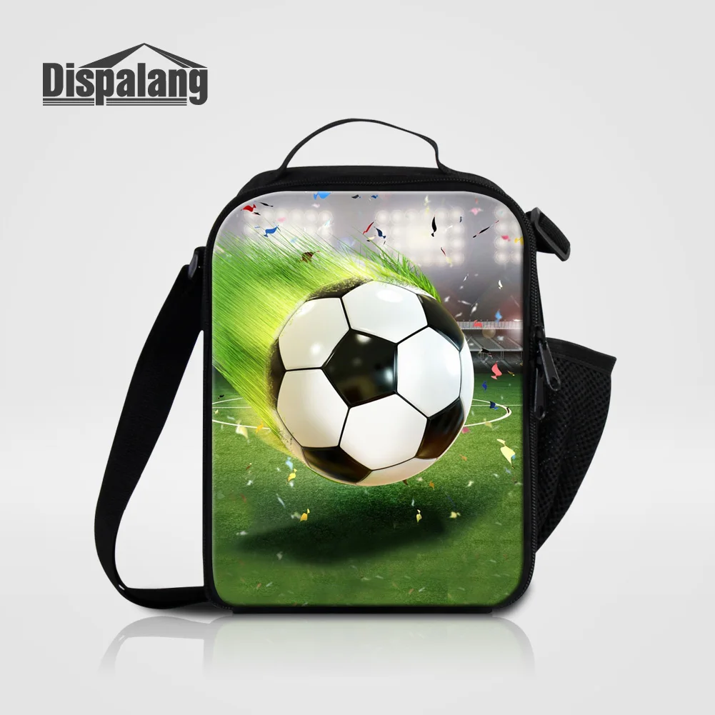 

Dispalang Men Thermal Insulation Lunch Bags For School Soccers Printing Food Cooler Bag Boys Small Picnic Children Lunch Bag Box