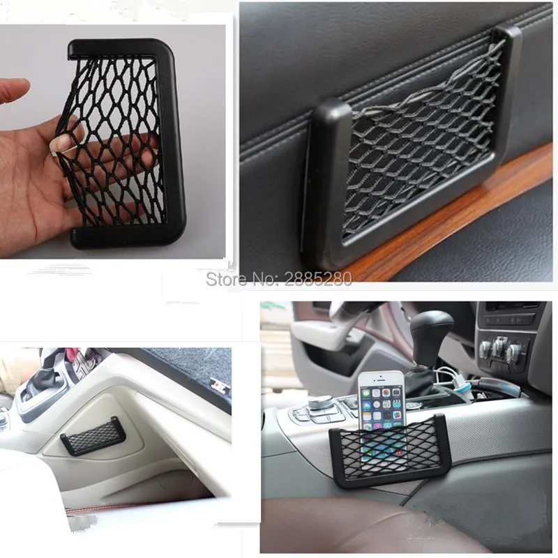 car Storage Mesh Net Bag Holder Pocket Organizer for ford transit audi a1 hyundai tucson 2017 audi a4 b8  nissan x-trail t32