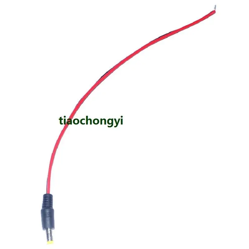 10pcs 12V 5.5x2.1mm Male DC Power Socket Jack Connector Cable Plug Wire