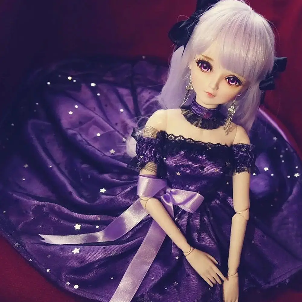 [wamami] W01# Purple Princess Trailing Dress/Outfit For 1/3 SD AOD DZ BJD Dollfie