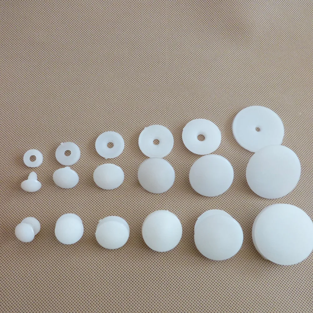 

50set 15/20/25/30/35/45mm white plastic toy joint + white washer for diy doll findings--size option